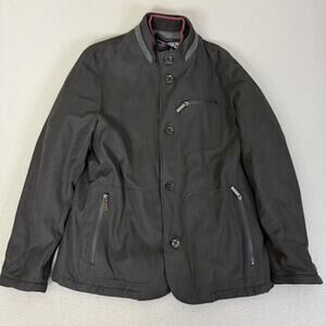 Ted Baker London Men’s Black Hybrid Jacket Floral Lining Full Zip Size 5